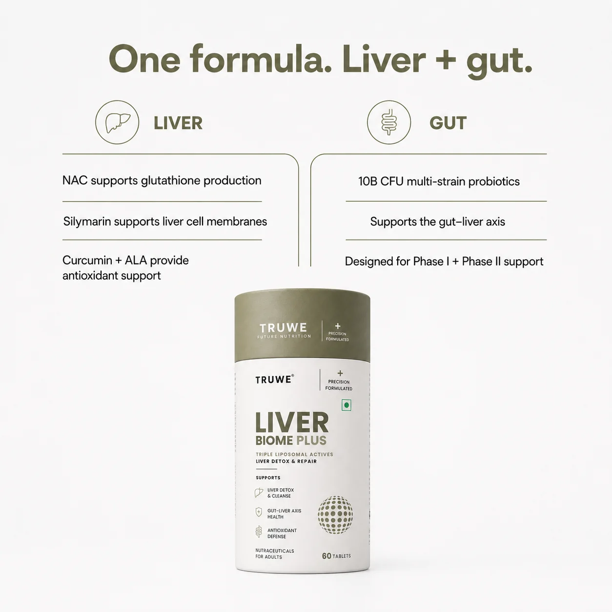 One formula for liver + gut