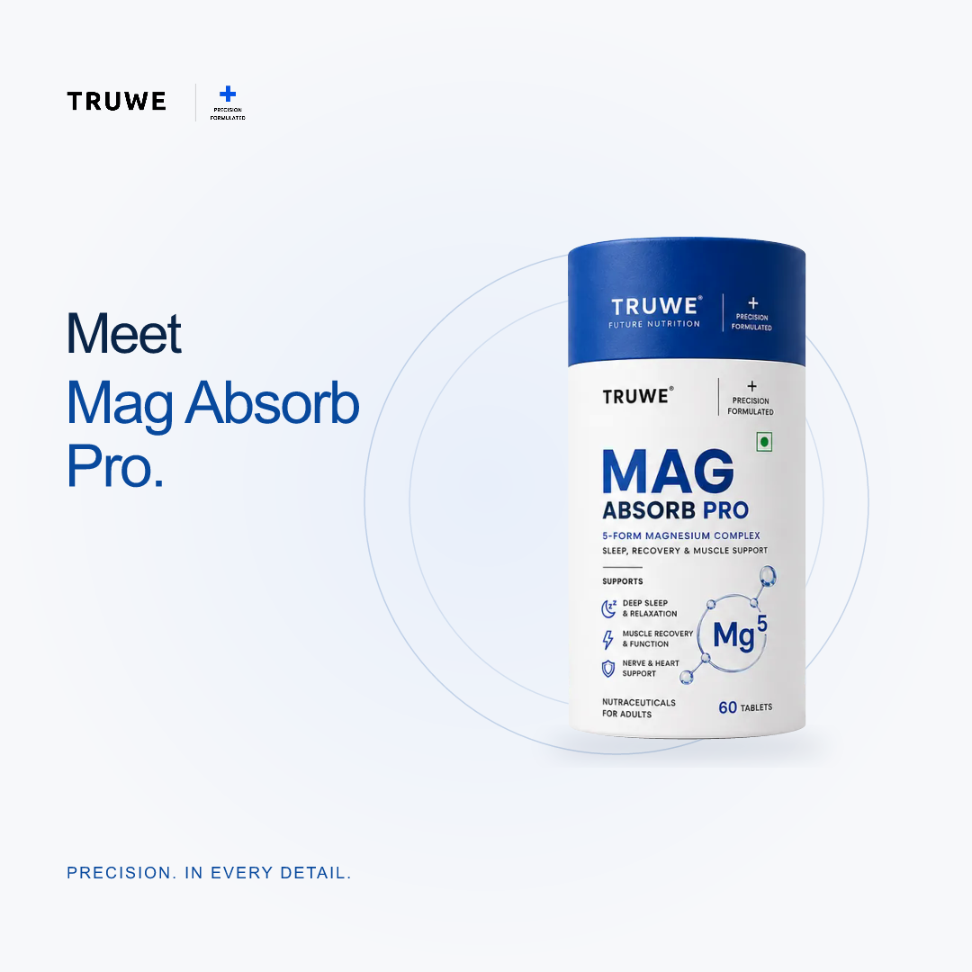 Mag Absorb Pro bottle in a white studio.
